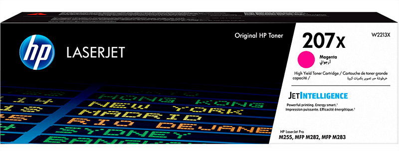 HP W2213X Оригинальный картридж лазерный 207X для HP LaserJet Pro M255/ MFP M282/ MFP M283 пурпурный, 2450 страниц
