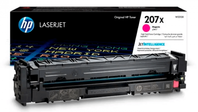 HP W2213X Оригинальный картридж лазерный 207X для HP LaserJet Pro M255/ MFP M282/ MFP M283 пурпурный, 2450 страниц HP W2213X Оригинальный картридж лазерный 207X для HP LaserJet Pro M255/ MFP M282/ MFP M283 пурпурный, 2450 страниц