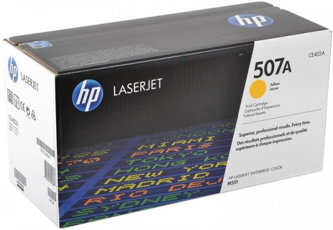 CE402A (507A) оригинальный картридж HP для принтера HP Color LaserJet M551/ MFP M575 yellow, 6000 страниц CE402A (507A) оригинальный картридж HP для принтера HP Color LaserJet M551/ MFP M575 yellow, 6000 страниц