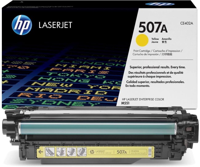 Картридж HP CE402A (507A) Yellow оригинальный для HP Color LaserJet M551/ MFP M575, жёлтый, 6000 страниц Картридж HP CE402A (507A) Yellow оригинальный для HP Color LaserJet M551/ MFP M575, жёлтый, 6000 страниц