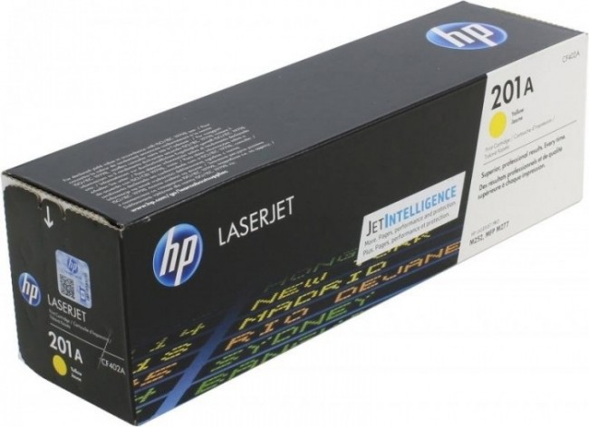 CF402A (201A) оригинальный картридж HP Yellow для принтера HP Color LaserJet Pro M252/ M252dw/ M252n/ M274/ M274n/ M277/ M277dw/ M277n, 1400 страниц