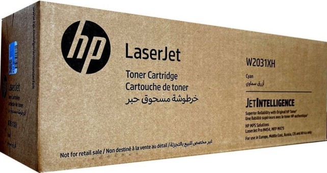 Картридж HP W2031XH (415X) Cyan оригинальный для HP LaserJet M454/ MFP M479, голубой, 6000 страниц