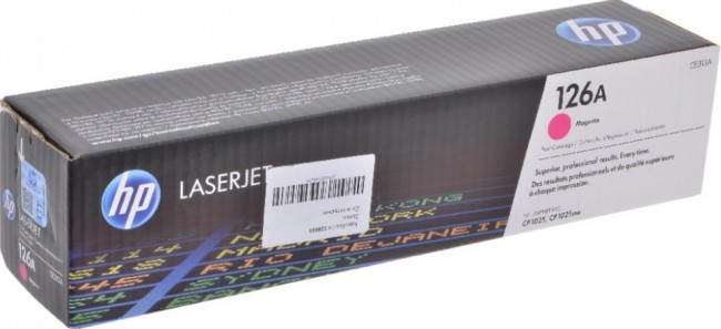 CE313A (126A) оригинальный картридж HP для принтера HP Color LaserJet CP1025/ CP1025nw/ M175nw/ M275 magenta, 1000 страниц