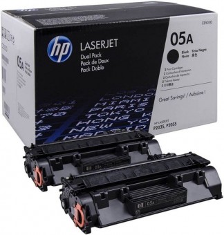 CE505D (05A) оригинальный картридж HP для принтера HP LaserJet P2033/ P2034/ P2035/ P2036/ P2037/ P2053/ P2054/ P2055/ P2056/ P2057d black, двойная упаковка 2*2300 страниц CE505D (05A) оригинальный картридж HP для принтера HP LaserJet P2033/ P2034/ P2035/ P2036/ P2037/ P2053/ P2054/ P2055/ P2056/ P2057d black, двойная упаковка 2*2300 страниц