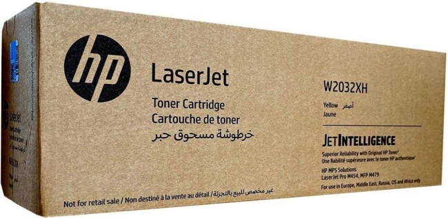Картридж HP W2032XH (415X) Yellow оригинальный для HP LaserJet M454/ MFP M479, жёлтый, 6000 страниц
