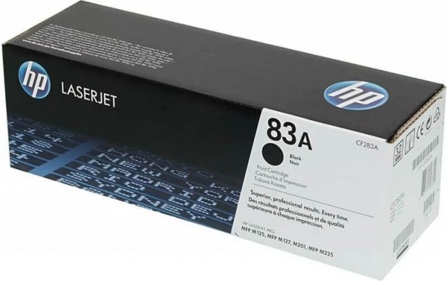 CF283A (83A) оригинальный картридж HP для принтера HP LaserJet Pro M201/ MFP M225/ MFP M125/ MFP M127 black, 1500 страниц CF283A (83A) оригинальный картридж HP для принтера HP LaserJet Pro M201/ MFP M225/ MFP M125/ MFP M127 black, 1500 страниц