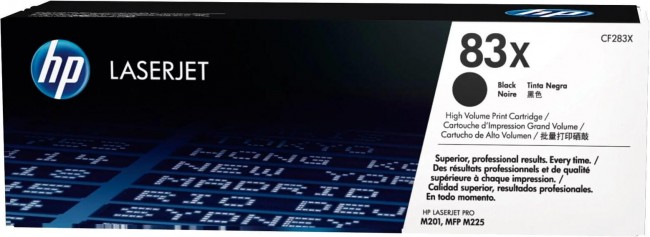 CF283X (83X) оригинальный картридж HP для принтера HP LaserJet Pro M201/ MFP M225 black, 2200 страниц CF283X (83X) оригинальный картридж HP для принтера HP LaserJet Pro M201/ MFP M225 black, 2200 страниц
