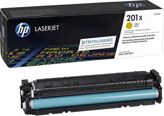 CF402X (201X) оригинальный картридж HP Yellow для принтера HP Color LaserJet Pro M252/ M252dw/ M252n/ M274/ M274n/ M277/ M277dw/ M277n, 2300 страниц CF402X (201X) оригинальный картридж HP Yellow для принтера HP Color LaserJet Pro M252/ M252dw/ M252n/ M274/ M274n/ M277/ M277dw/ M277n, 2300 страниц