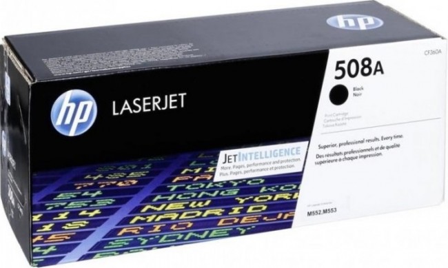 CF360A (508A) оригинальный картридж HP Black для принтера HP Color LaserJet Enterprise M552dn/ M553dn/ M553n/ M553x, 6000 страниц CF360A (508A) оригинальный картридж HP Black для принтера HP Color LaserJet Enterprise M552dn/ M553dn/ M553n/ M553x, 6000 страниц