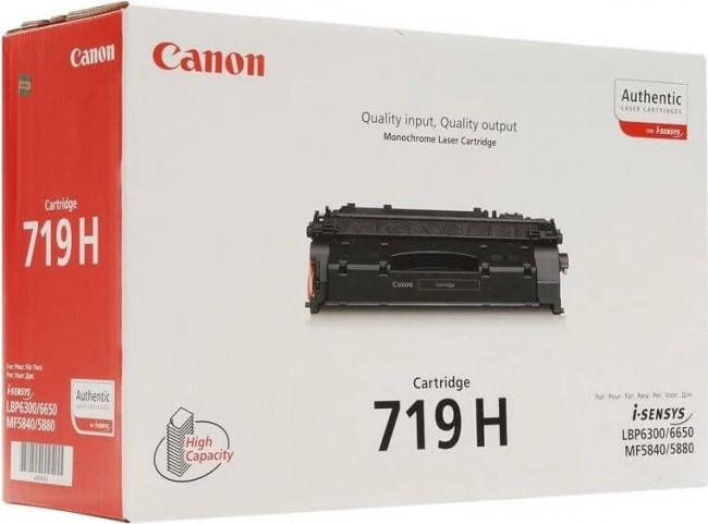 Canon 719H 3480B002 оригинальный картридж для принтера Canon MF411dw, LBP-6300DN, MF-5840DN black, (6400 страниц) 