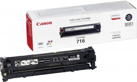 Canon 716Bk 1980B002 оригинальный картридж для принтера Canon i-Sensys LBP-5050, MF-8030CN, MF-8050CN black 2300 страниц
