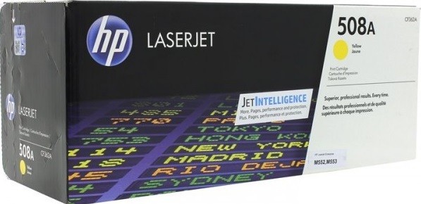 CF362A (508A) оригинальный картридж HP Yellow для принтера HP Color LaserJet Enterprise M552dn/ M553dn/ M553n/ M553x, 5000 страниц CF362A (508A) оригинальный картридж HP Yellow для принтера HP Color LaserJet Enterprise M552dn/ M553dn/ M553n/ M553x, 5000 страниц