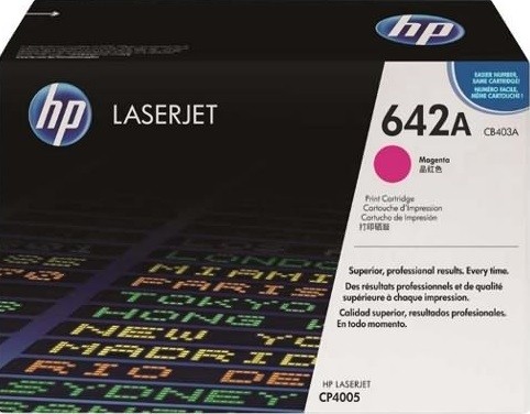CB403A (642A) оригинальный картридж HP для принтера HP Color LaserJet CP4005/ CP4005D/ CP4005DN magenta, 7500 страниц CB403A (642A) оригинальный картридж HP для принтера HP Color LaserJet CP4005/ CP4005D/ CP4005DN magenta, 7500 страниц