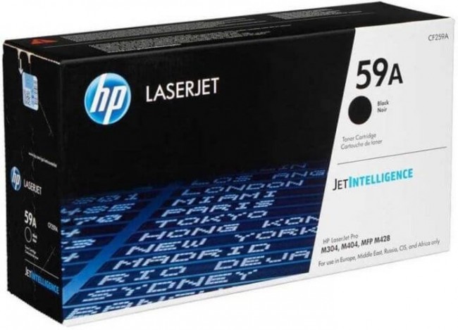 HP CF259A Оригинальный картридж 59A для HP LJ M304/ M404/ MFP M428 чёрный, 3000 страниц HP CF259A Оригинальный картридж 59A для HP LJ M304/ M404/ MFP M428 чёрный, 3000 страниц