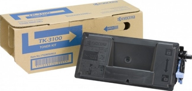 TK-3100 (1T02MS0NL0) оригинальный картридж Kyocera для принтера Kyocera FS-2100D/ FS-2100DN/ ECOSYS M3040dn black, 12500 страниц