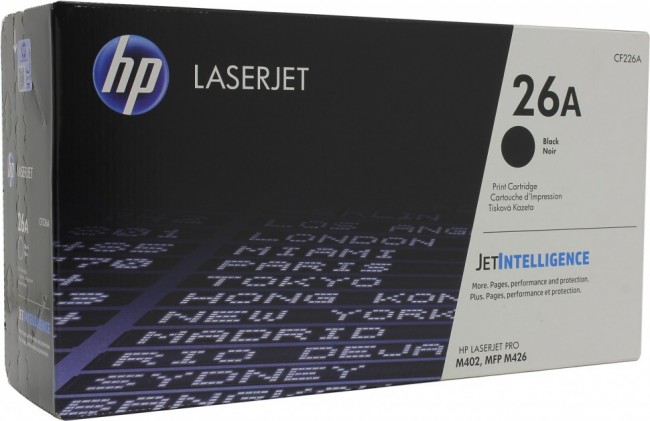 CF226A (26A) оригинальный картридж HP для принтера HP LaserJet Pro M402dn/ M402n/ M426dw/ M426fdn/ M426fdw black, 3100 страниц CF226A (26A) оригинальный картридж HP для принтера HP LaserJet Pro M402dn/ M402n/ M426dw/ M426fdn/ M426fdw black, 3100 страниц