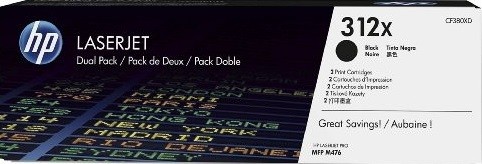 CF380XD (312X) оригинальный картридж HP для принтера HP Color LaserJet Pro M476dn/ M476dw/ M476nw black, двойная упаковка 2*4400 страниц CF380XD (312X) оригинальный картридж HP для принтера HP Color LaserJet Pro M476dn/ M476dw/ M476nw black, двойная упаковка 2*4400 страниц