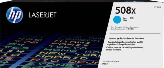 CF361X (508X) оригинальный картридж HP Cyan для принтера HP Color LaserJet Enterprise M552dn/ M553dn/ M553n/ M553x, 9500 страниц CF361X (508X) оригинальный картридж HP Cyan для принтера HP Color LaserJet Enterprise M552dn/ M553dn/ M553n/ M553x, 9500 страниц