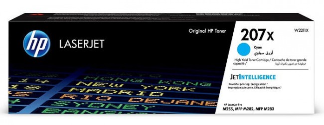 HP W2211X Оригинальный картридж лазерный 207X для HP M255/ MFP M282/ M283 голубой, 2450 страниц HP W2211X Оригинальный картридж лазерный 207X для HP M255/ MFP M282/ M283 голубой, 2450 страниц