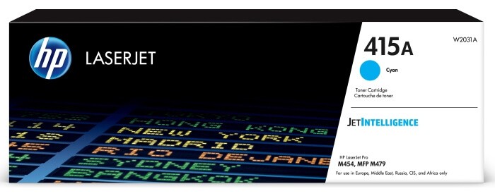 HP W2031A Оригинальный картридж 415A для HP LJ M454/ MFP M479 голубой, 2100 страниц HP W2031A Оригинальный картридж 415A для HP LJ M454/ MFP M479 голубой, 2100 страниц