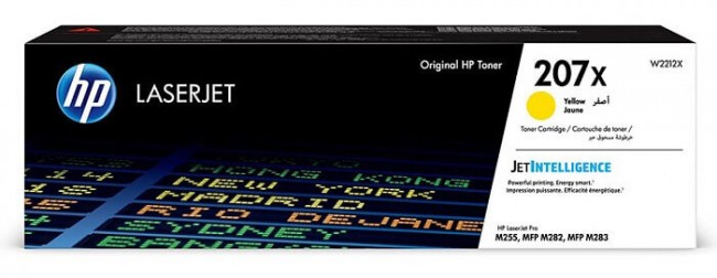 HP W2212X Оригинальный картридж лазерный 207X для HP M255/ MFP M282/ M283 желтый, 2450 страниц HP W2212X Оригинальный картридж лазерный 207X для HP M255/ MFP M282/ M283 желтый, 2450 страниц