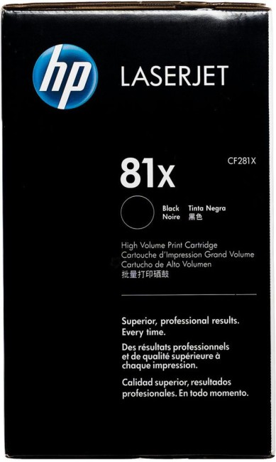 CF281X (81X) оригинальный картридж HP для принтера HP LaserJet M630dn/ M630f/ M630h/ M630z black, 25 000 страниц CF281X (81X) оригинальный картридж HP для принтера HP LaserJet M630dn/ M630f/ M630h/ M630z black, 25 000 страниц