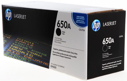 CE270A (650A) оригинальный картридж HP для принтера HP Color LaserJet Enterprise CP5525n/ CP5525dn/ CP5525xh black, 13500 страниц CE270A (650A) оригинальный картридж HP для принтера HP Color LaserJet Enterprise CP5525n/ CP5525dn/ CP5525xh black, 13500 страниц