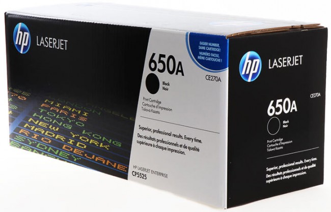 CE270A (650A) оригинальный картридж HP для принтера HP Color LaserJet Enterprise CP5525n/ CP5525dn/ CP5525xh black, 13500 страниц CE270A (650A) оригинальный картридж HP для принтера HP Color LaserJet Enterprise CP5525n/ CP5525dn/ CP5525xh black, 13500 страниц