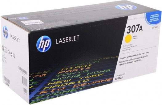 CE742A (307A) оригинальный картридж HP для принтера HP Color LaserJet CP5220/ CP5225 yellow, 7300 страниц CE742A (307A) оригинальный картридж HP для принтера HP Color LaserJet CP5220/ CP5225 yellow, 7300 страниц