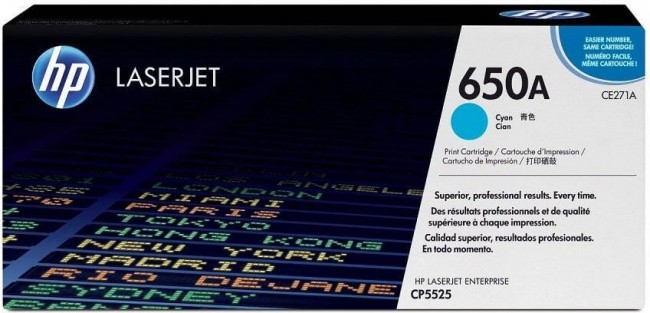 CE271A (650A) оригинальный картридж HP для принтера HP Color LaserJet Enterprise CP5525n/ CP5525dn/ CP5525xh cyan, 15000 страниц CE271A (650A) оригинальный картридж HP для принтера HP Color LaserJet Enterprise CP5525n/ CP5525dn/ CP5525xh cyan, 15000 страниц