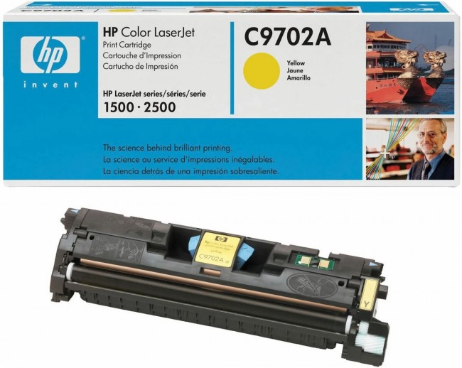 C9702A (121A) оригинальный картридж HP для принтера HP Color LaserJet 1500/ 2500 yellow, 4000 страниц
