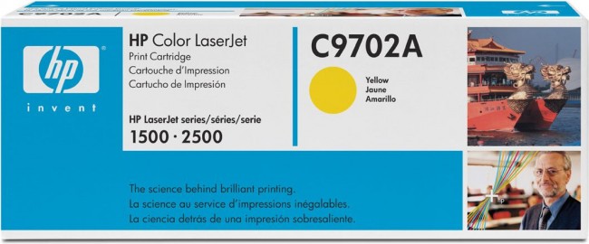 C9702A (121A) оригинальный картридж HP для принтера HP Color LaserJet 1500/ 2500 yellow, 4000 страниц