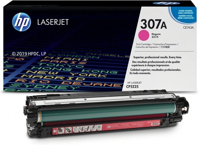 CE743A (307A) оригинальный картридж HP для принтера HP Color LaserJet CP5220/ CP5225 magenta, 7300 страниц CE743A (307A) оригинальный картридж HP для принтера HP Color LaserJet CP5220/ CP5225 magenta, 7300 страниц