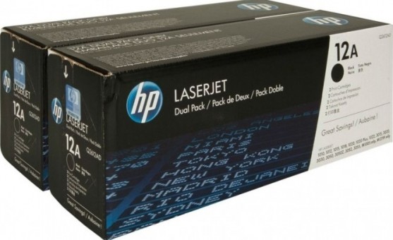 Q2612AD/ Q2612AF (12A) для принтера HP LJ 1010/ 1012/ 1015/ 1018/ 1020/ 1022N/ 1022NW/ 3015/ 3020/ 3030/ 3050/ 3052/ 3055/ M1005 MFP черный, двойная упаковка 2*2000 страниц Q2612AD/ Q2612AF (12A) для принтера HP LJ 1010/ 1012/ 1015/ 1018/ 1020/ 1022N/ 1022NW/ 3015/ 3020/ 3030/ 3050/ 3052/ 3055/ M1005 MFP черный, двойная упаковка 2*2000 страниц
