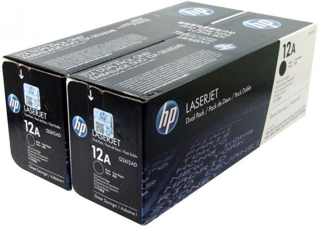 Q2612AD/ Q2612AF (12A) для принтера HP LJ 1010/ 1012/ 1015/ 1018/ 1020/ 1022N/ 1022NW/ 3015/ 3020/ 3030/ 3050/ 3052/ 3055/ M1005 MFP черный, двойная упаковка 2*2000 страниц Q2612AD/ Q2612AF (12A) для принтера HP LJ 1010/ 1012/ 1015/ 1018/ 1020/ 1022N/ 1022NW/ 3015/ 3020/ 3030/ 3050/ 3052/ 3055/ M1005 MFP черный, двойная упаковка 2*2000 страниц