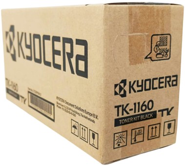 Картридж Kyocera TK-1160 (1T02RY0NL0) оригинальный для Kyocera Ecosys P2040dn/ P2040dw, чёрный, 7200 страниц
