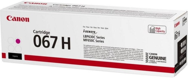 Картридж Canon 067HM 5104C002 оригинальный для Canon i-SENSYS LBP631CW/ LBP633Cdw/ MF651Cw/ MF655Cdw/ MF657Cdw, пурпурный, увеличенный, 2350 стр.