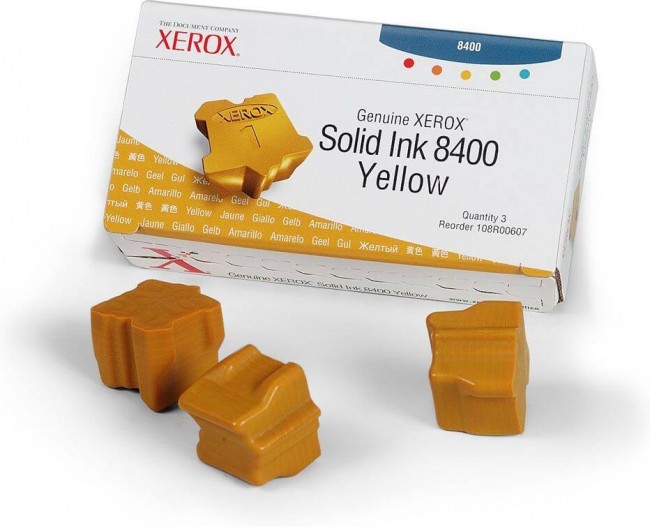 Картридж XEROX PHASER 8400 (108R00607) желтые (3шт.) 