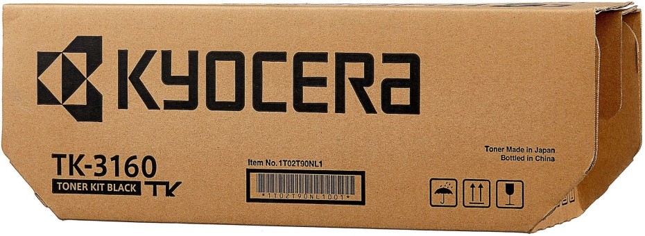 Картридж Kyocera TK-3160 (1T02T90NL0) оригинальный для Kyocera Ecosys P3045dn/ P3050dn/ P3055dn/ P3060dn/ P3150dn/ P3155dn/ P3260dn/ M3860idn, 12500 страниц Картридж Kyocera TK-3160 (1T02T90NL0) оригинальный для Kyocera Ecosys P3045dn/ P3050dn/ P3055dn/ P3060dn/ P3150dn/ P3155dn/ P3260dn/ M3860idn, 12500 страниц