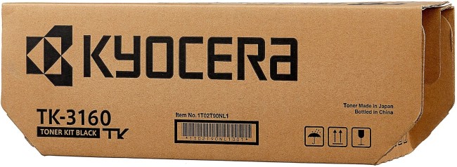 Картридж Kyocera TK-3160 (1T02T90NL0) оригинальный для Kyocera Ecosys P3045dn/ P3050dn/ P3055dn/ P3060dn/ P3150dn/ P3155dn/ P3260dn/ M3860idn, 12500 страниц