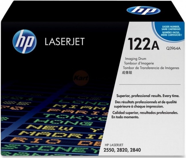 Q3964A/ Q3964-67901 (122A) оригинальный барабан HP для принтера HP Color LaserJet 2550L/ 2550LN/ 2550N/ 2800/ 2820/ 2840 Black/ Color, Drum Kit 4*5000 страниц Q3964A/ Q3964-67901 (122A) оригинальный барабан HP для принтера HP Color LaserJet 2550L/ 2550LN/ 2550N/ 2800/ 2820/ 2840 Black/ Color, Drum Kit 4*5000 страниц