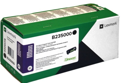 Картридж Lexmark B235000 (B2300A0) Black оригинальный для Lexmark B2338/ B2442/ B2546/ B2650/ MB2338/ MB2442/ MB2546/ MB2650, чёрный, 3000 страниц
