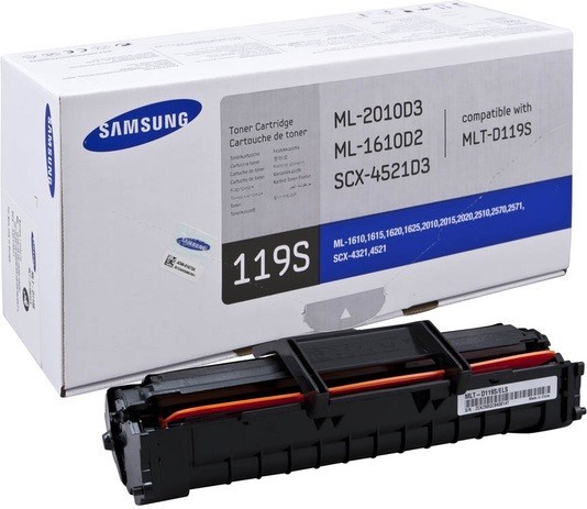 Картридж Samsung MLT-D119S/SEE для Samsung ML-1610/ ML-1615/ ML-2010/ ML-2015/ SCX-4321/ SCX-4521F оригинальный, 2000 стр.