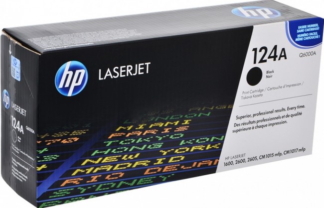 Q6000A (124A) оригинальный картридж HP для принтера HP LaserJet 1600/ 2600n/ 2605/ 2605dn/ 2605dtn/ CM1015/ CM1017/ CP1600/ CP2600 black, 2500 страниц