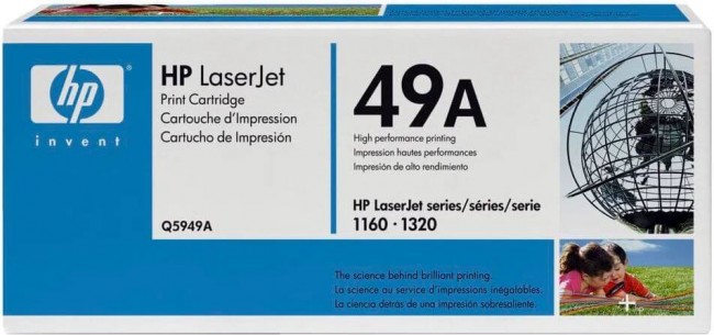 Q5949A (49A) оригинальный картридж HP для принтера HP LaserJet 1160/ 1320/ 1320n/ 1320nt/ 1320nw/ 3390/ 3392 black, 2500 страниц Q5949A (49A) оригинальный картридж HP для принтера HP LaserJet 1160/ 1320/ 1320n/ 1320nt/ 1320nw/ 3390/ 3392 black, 2500 страниц