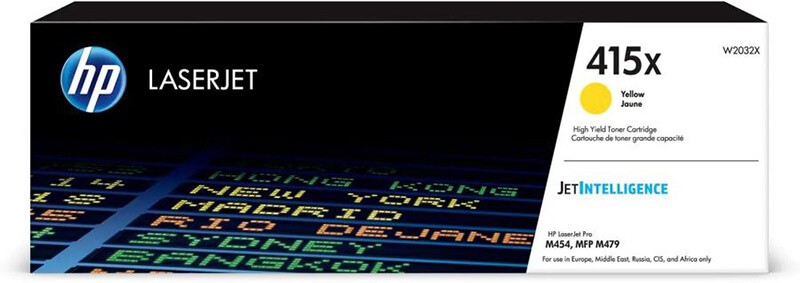 HP W2032X Оригинальный картридж 415X для HP LJ M454/ MFP M479 увеличенной емкости, желтый, 6000 страниц HP W2032X Оригинальный картридж 415X для HP LJ M454/ MFP M479 увеличенной емкости, желтый, 6000 страниц
