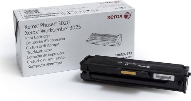 106R02773 Оригинальный картридж Xerox для Phaser 3020/ WorkCenter 3025 черный (1500стр.) 106R02773 Оригинальный картридж Xerox для Phaser 3020/ WorkCenter 3025 черный (1500стр.)