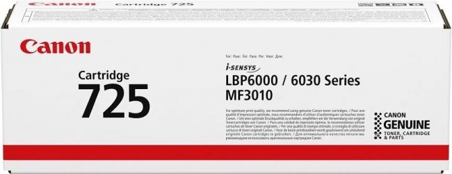 Картридж Canon 725 3484B005 для Canon i-SENSYS LBP-6000, LBP-6000B черный 1600 копий оригинальный