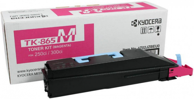 TK-865M (1T02JZBEU0) оригинальный картридж Kyocera для принтера Kyocera TASKalfa 250ci/ 300ci magenta, 12000 страниц TK-865M (1T02JZBEU0) оригинальный картридж Kyocera для принтера Kyocera TASKalfa 250ci/ 300ci magenta, 12000 страниц