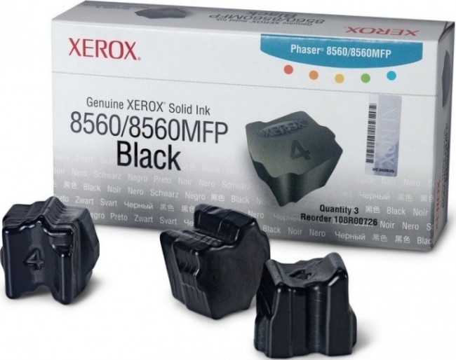 Картридж XEROX PHASER 8560 (108R00767) черный (3шт.)  Картридж XEROX PHASER 8560 (108R00767) черный (3шт.)